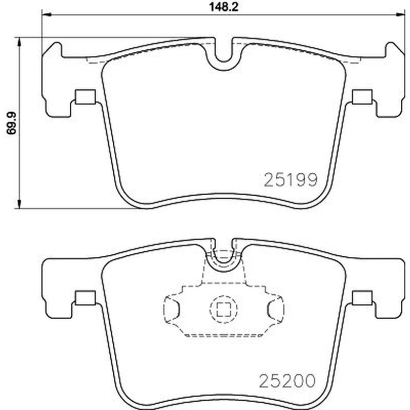 Mintex Front Brake Pad Set MDB3153