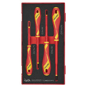 Teng Tools Insulated Screwdriver Set FOAM1 4 Pieces