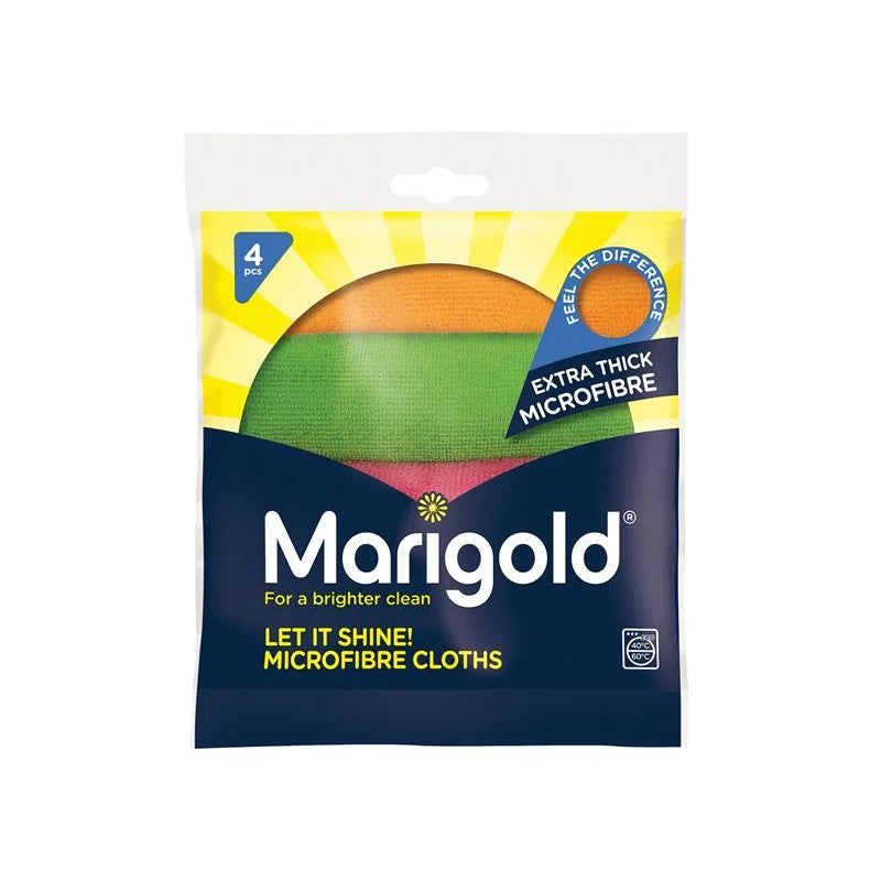 Marigold Microfibre Cloths Shine x 4 - 173706