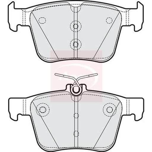 Apec Rear Brake Pad Set PAD2178