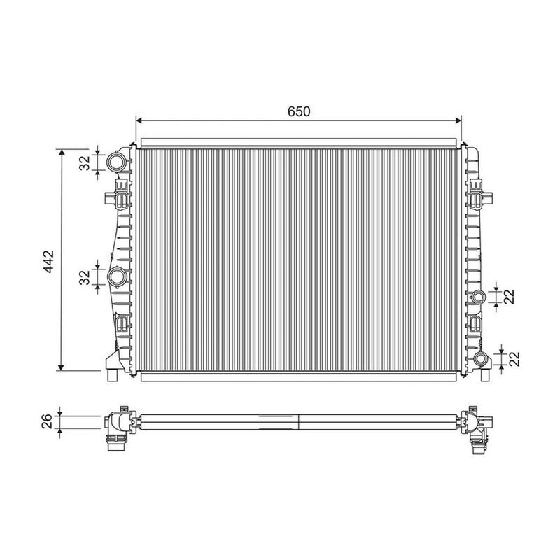 Valeo Engine Radiator 701285