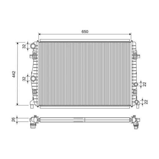 Valeo Engine Radiator 701285