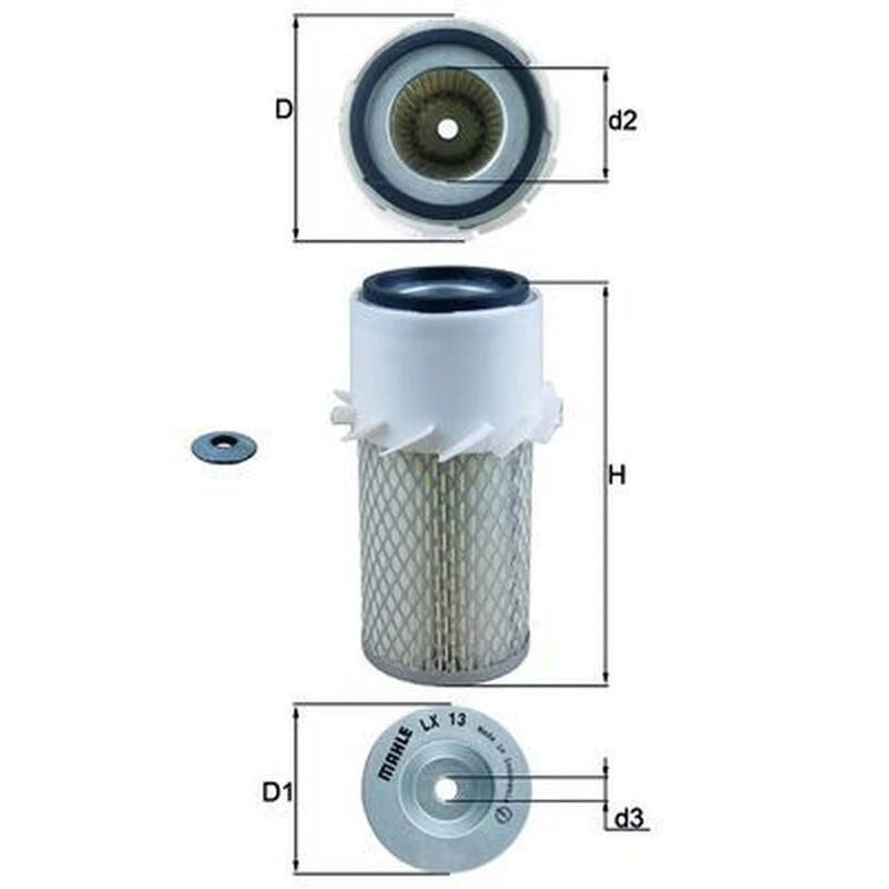 Mahle Engine Air Filter LX 13