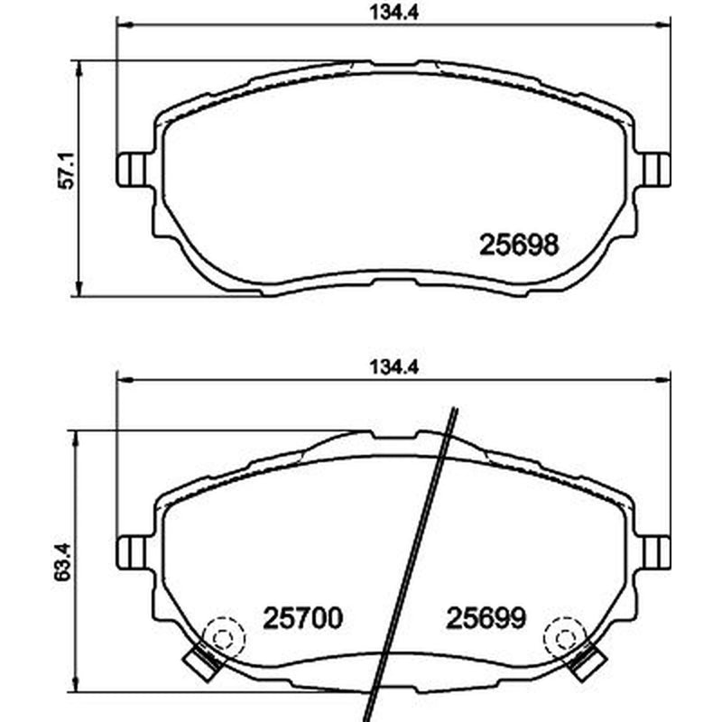DON Front Brake Pad Set PCP1227