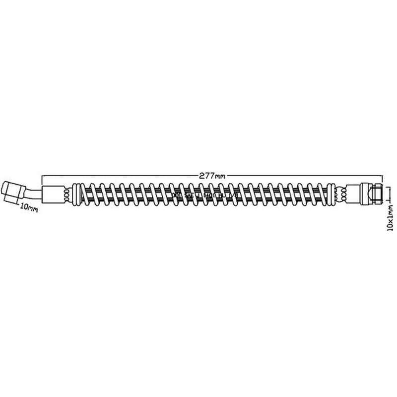 Abtex Brake Hydraulic Hose Line Front ABH1214