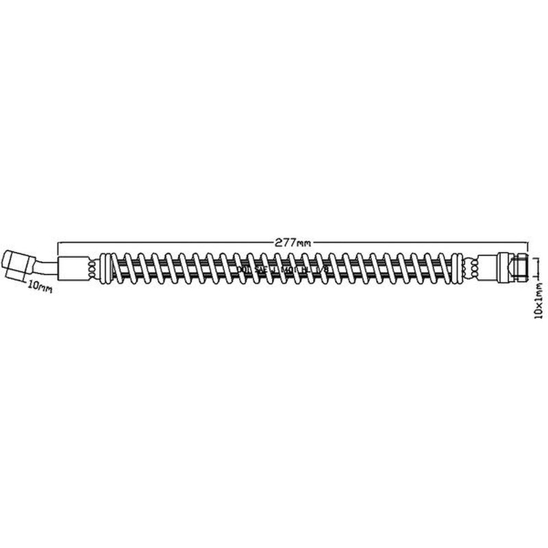 Abtex Brake Hydraulic Hose Line Front ABH1214