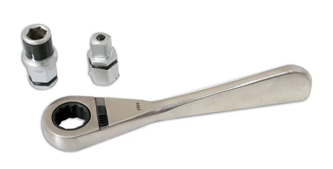 Laser Tools Go Thru Ratchet with Bit & Socket Adaptor 1/4"D - PL