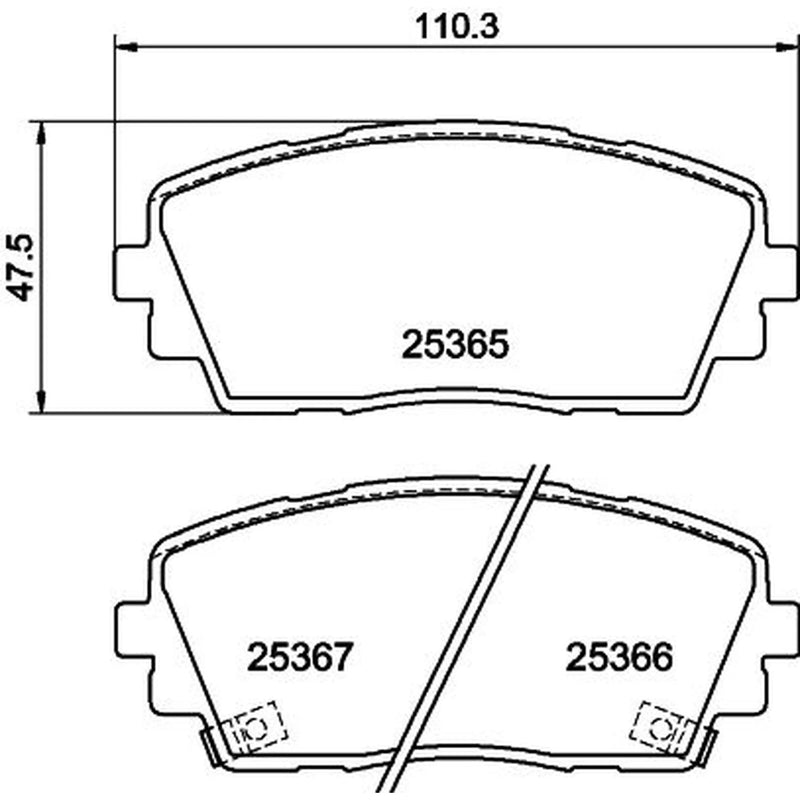DON Front Brake Pad Set PCP1365