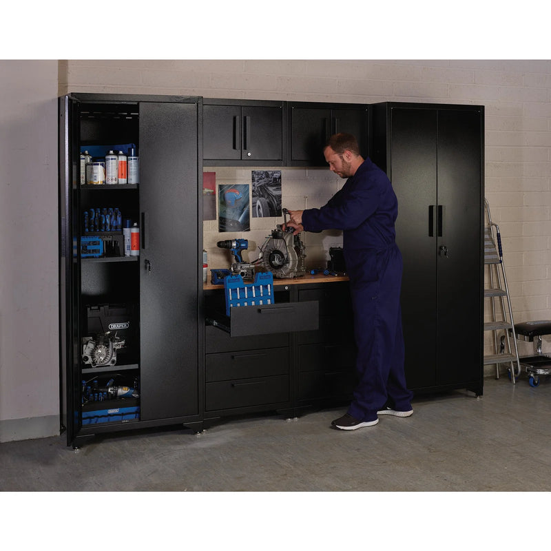Draper Double Garage Workstation Steel Storage Unit MS200