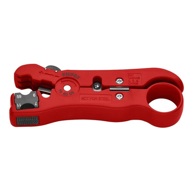 KNIPEX 16 60 06 Wire Stripping Tool for Coax and Data Cable - 16 60 06 SB