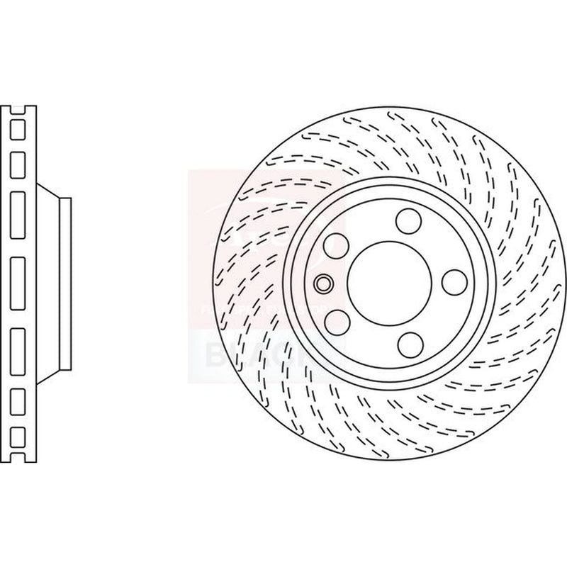 Apec 2 x / Front Brake Discs DSK2310B
