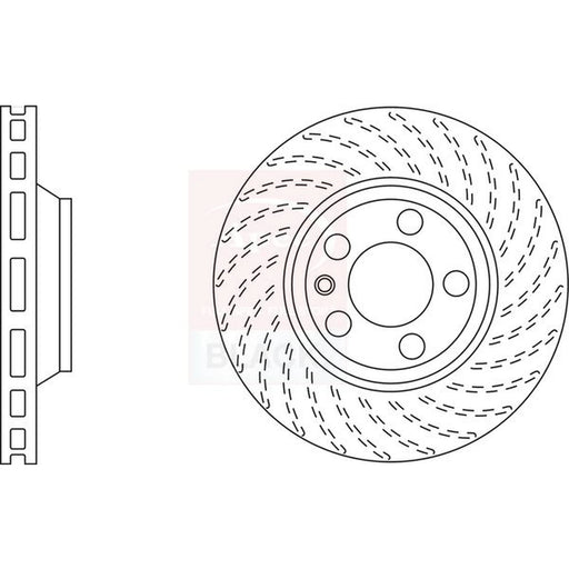 Apec 2 x / Front Brake Discs DSK2310B