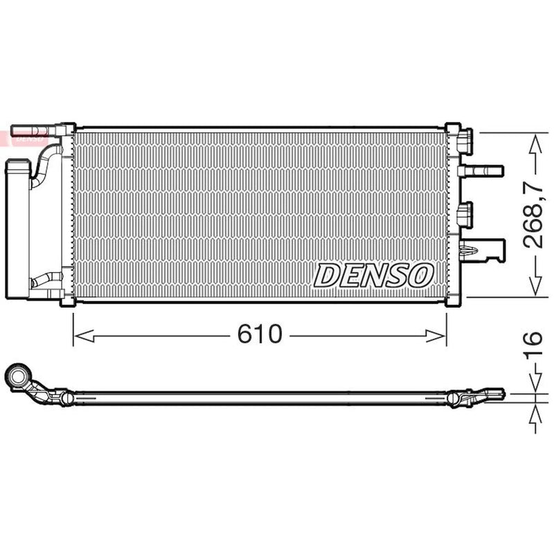 Denso Air Conditioning Condenser DCN05036