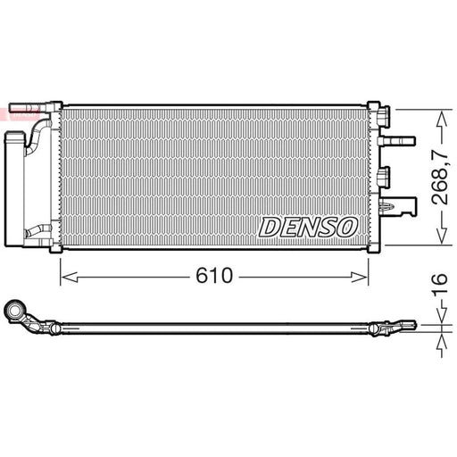 Denso Air Conditioning Condenser DCN05036