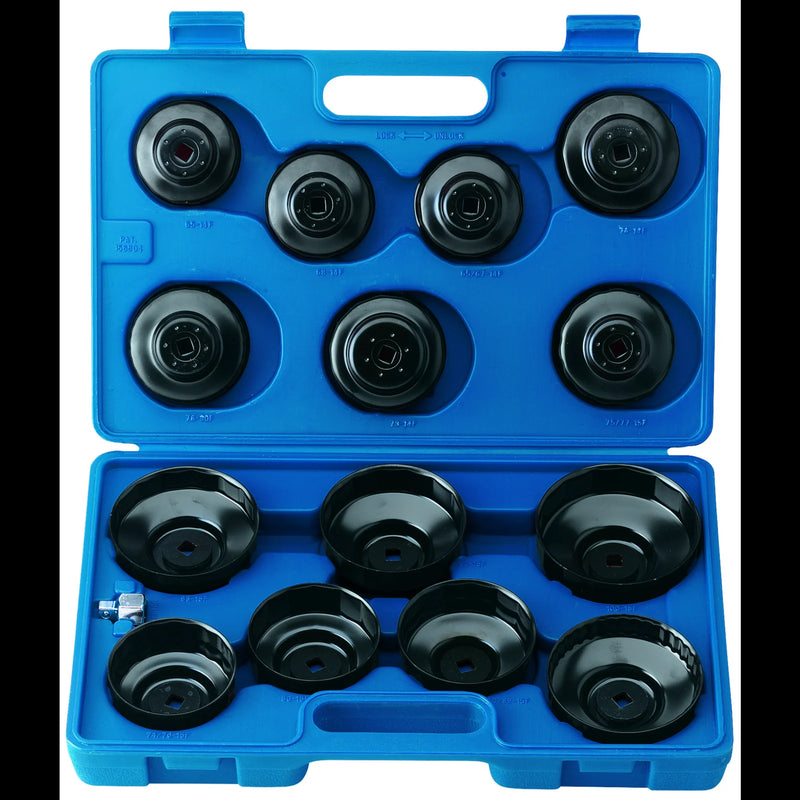 Draper Oil Filter Cup Socket Set 15 Piece 3/8" Drive
