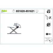 Valeo Electric Window Regulator Lifter Right 851621