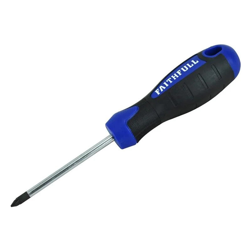 Faithfull Soft Grip Screwdriver Pozidriv Tip PZ2 100-150mm
