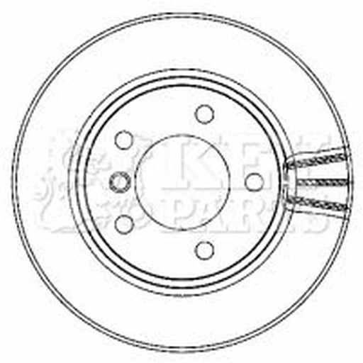 Key Parts 2 x Vented Front Brake Discs KBD4463