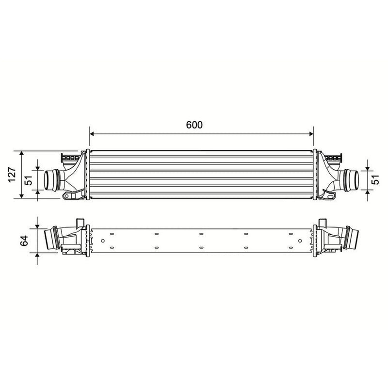 Valeo Intercooler (Charge Air Cooler) 822972
