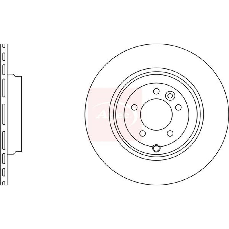 Apec 2 x Vented Rear Brake Discs DSK2819