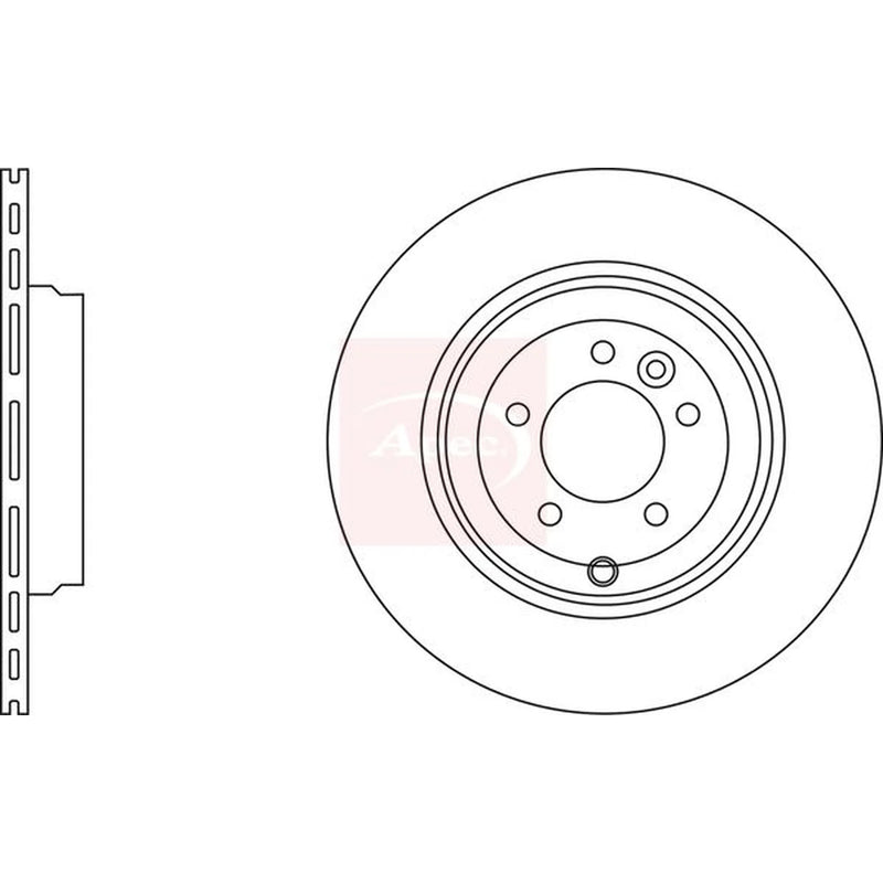 Apec 2 x Vented Rear Brake Discs DSK2819