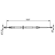 Bosch Handbrake Cable Right Rear 1 987 482 433