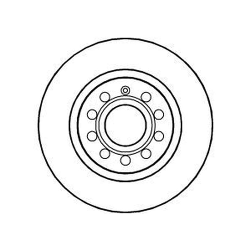Abtex 2 x Solid Rear Brake Discs BD1088S