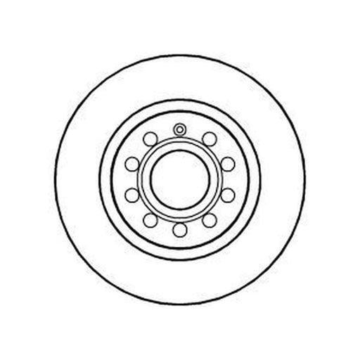 Abtex 2 x Solid Rear Brake Discs BD1088S