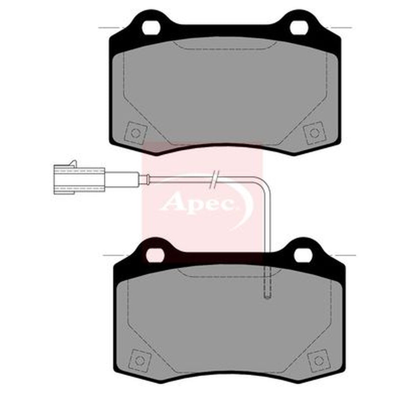 Apec Rear Brake Pad Set PAD2631