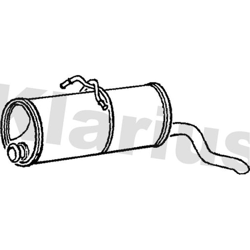 Klarius Box With Tail Pipe Rear PG576B