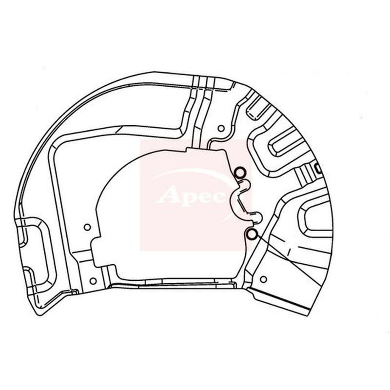 Apec Brake Disc Splash Guard Front Right ASG1023
