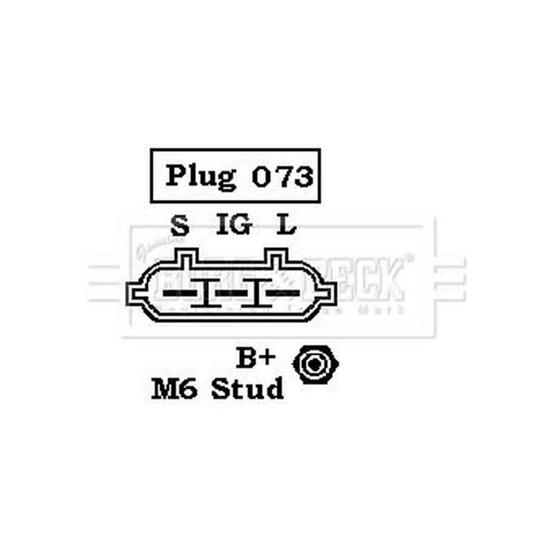 Borg & Beck Car Alternator 12V BBA2458