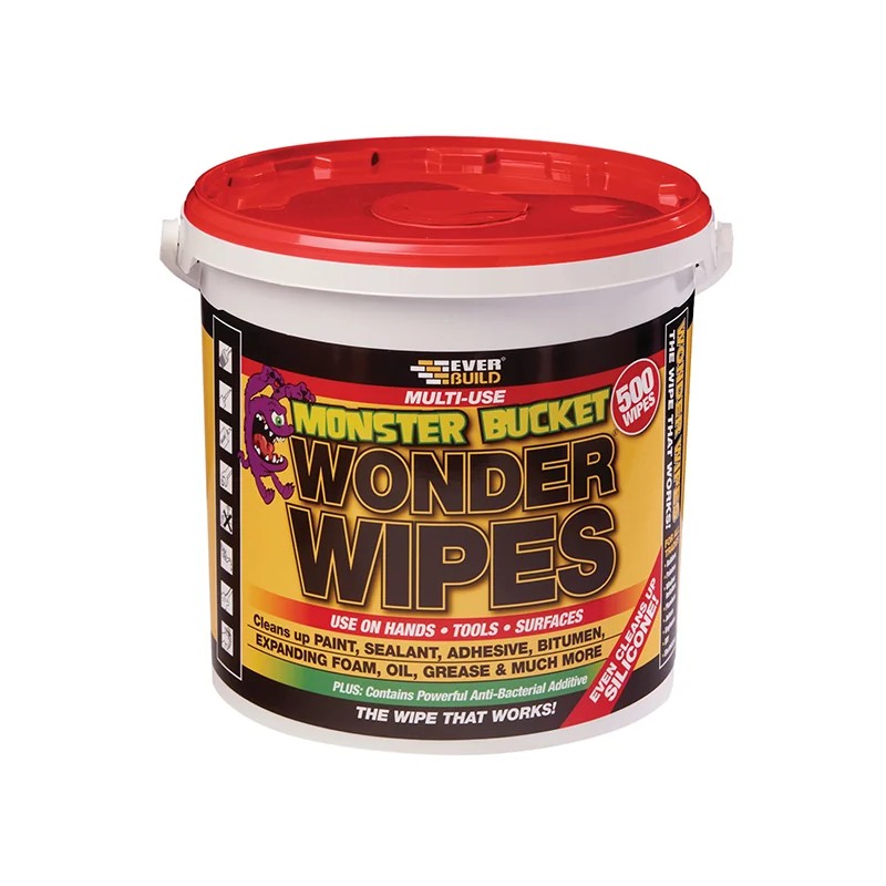 Everbuild Sika Monster Wonder Wipes (Tub 500) - 524290