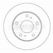 Borg & Beck 2 x Vented Front Brake Discs BBD4445