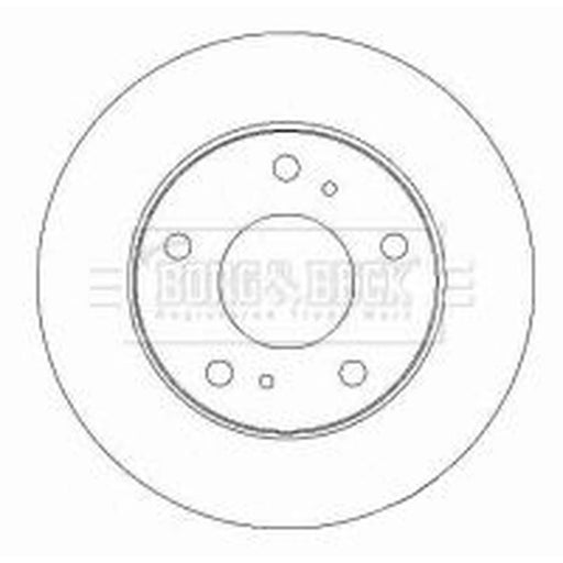 Borg & Beck 2 x Vented Front Brake Discs BBD4445