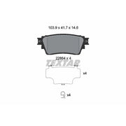 Textar Rear Brake Pad Set 2286401