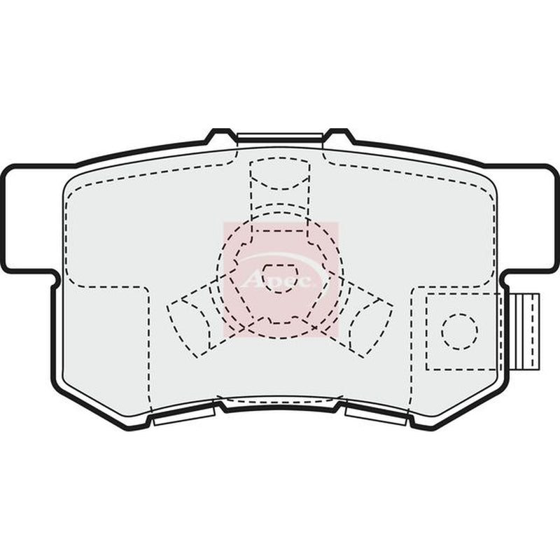 Apec Rear Brake Pad Set PAD1457