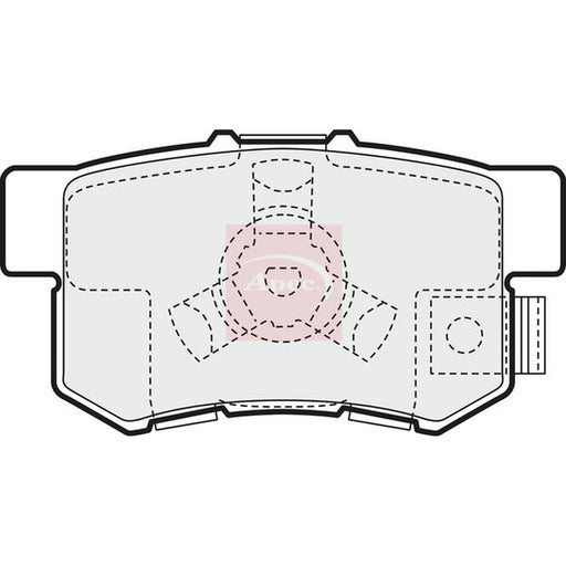 Apec Rear Brake Pad Set PAD1457