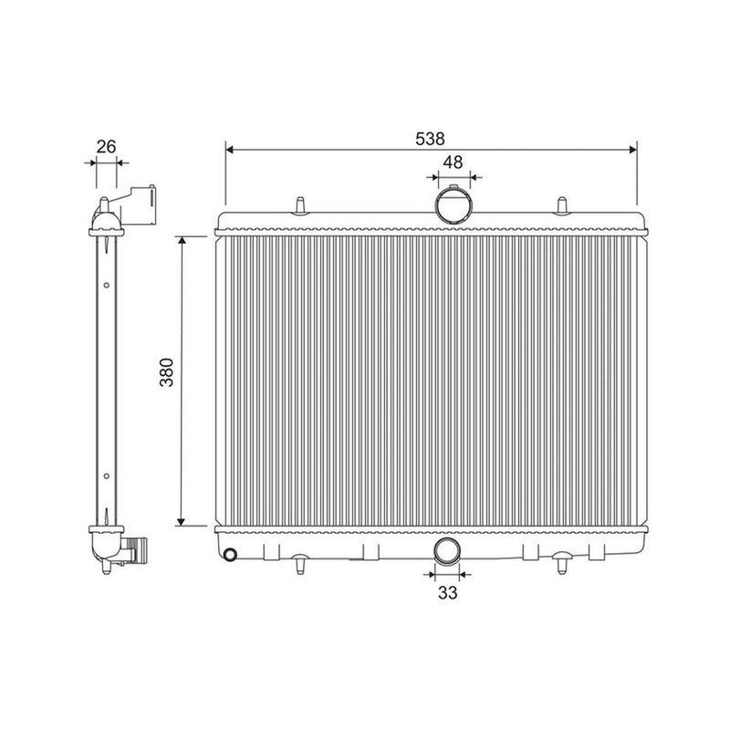 Valeo Engine Radiator 701207