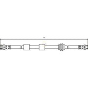 NAPA Brake Hydraulic Hose Line Front NBH1048