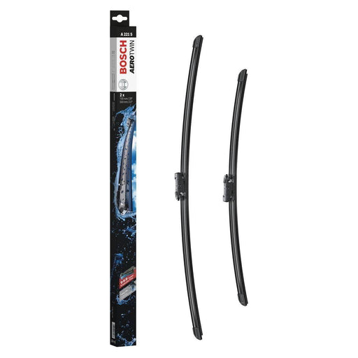 Bosch A221S Aerotwin Front Wiper Blades Set For Vauxhall Zafira Mk Ii (B) Bosch  - Town Parts