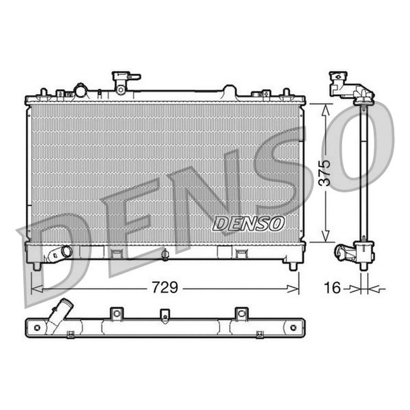 Denso Engine Radiator DRM44023