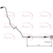 Apec Brake Hydraulic Hose Line Rear Left HOS4136