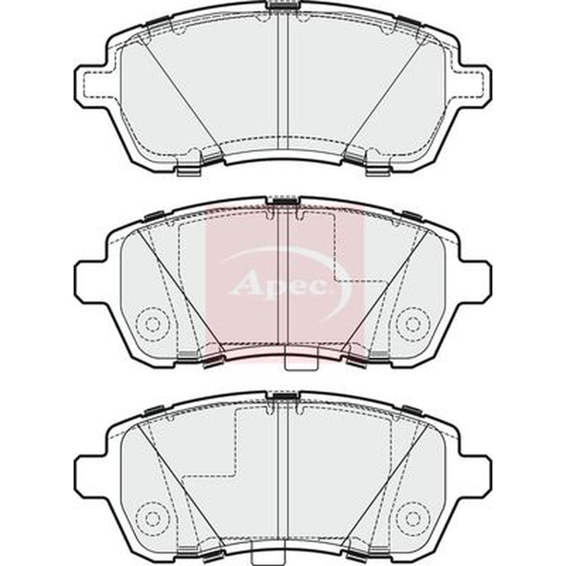 Apec Front Brake Pad Set PAD1835