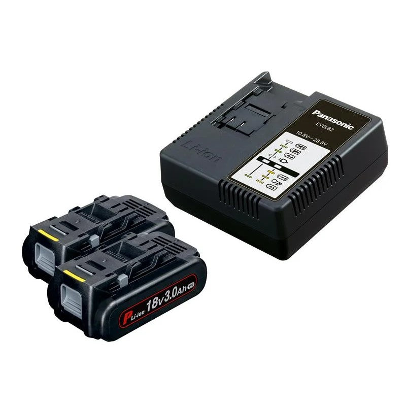 Panasonic EYC954B32 Battery & Charger Kit 18V 2 x 3.0Ah Li-ion - EYC953B32