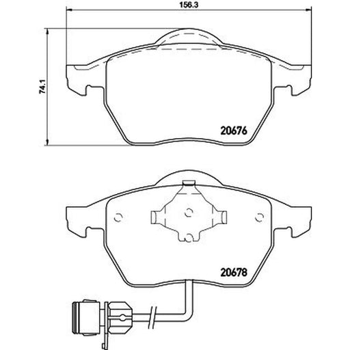 Mintex Front Brake Pad Set MDB1531
