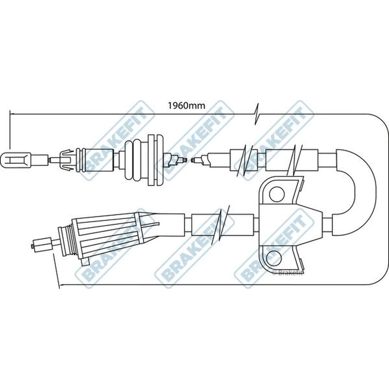 Apec Handbrake Cable Left Rear BBC3509