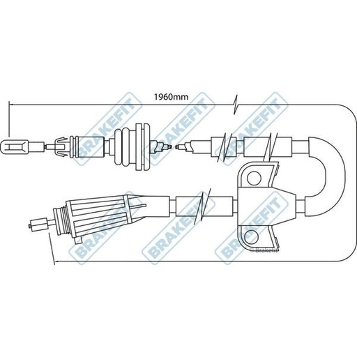 Apec Handbrake Cable Left Rear BBC3509