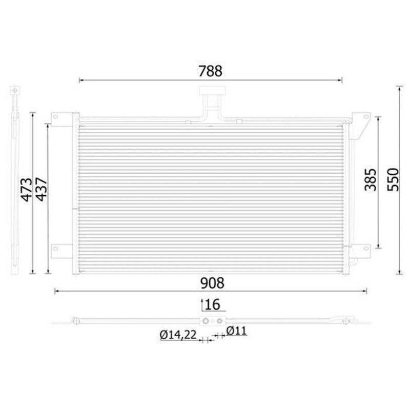 Mahle Air Conditioning Condenser AC 288 001S