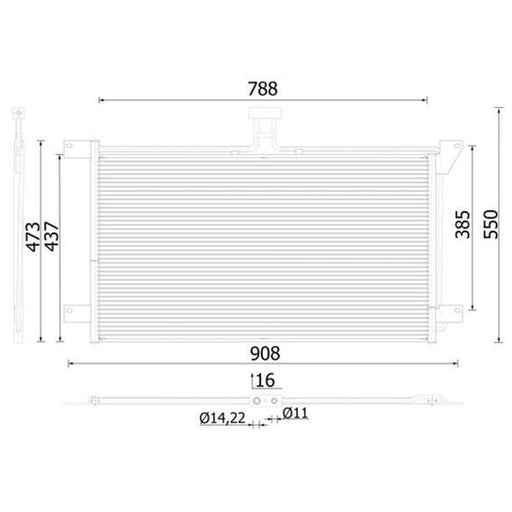 Mahle Air Conditioning Condenser AC 288 001S